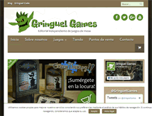 Tablet Screenshot of gringuelgames.com